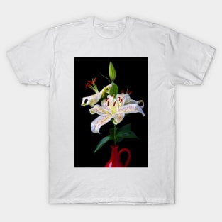 Tiger Lilies In Red Pitcher T-Shirt